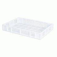 GASTROLAND Caisse ajourée empilable 600 x 400 GILAC - 15 L - Blanc - blanc 3701666000416