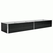 Helloshop26 - Jardinière lit surélevé plantes fleurs jardin 320 x 80 x 45 cm acier galvanisé anthracite 02_0001145 - 3000075041530 Helloshop26 - Jardinière lit surélevé plantes fleurs jardin 320 x 80 x 45 cm acier galvanisé anthracite 02_0001145 - 3000075041530