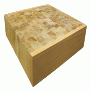 ITALCONCEPT L2G Dessus De Billot Bois Reversible, 100 x 600 x 600mm - 3616350027061