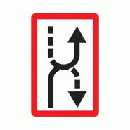 Panneau B4b - Obligation de croiser le chenal par tribord - fluvial