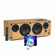 Pickering Enceinte bibliothèque HIFI 150 W en Bois 'Cosy WS702 - 150W Entrée TV Audio, câble Optique, Bluetooth 5,0, DIAMS LED - 3666638036445