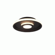 Plafonnier LED, 28W, 3200lm, 3000K, Noir Mat, IP44 - Trio - Ascari - noir 4017807508512