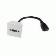 Plastron hdmi femelle/femelle - réf hdmipl44