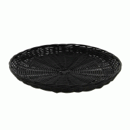 Plateau polypropylène rond noir Plastic Ø30 - NOIR Plateau polypropylène rond noir Plastic Ø30 - NOIR