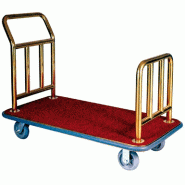 Porte valises de luxe avec plateforme en laiton 124x64x94cm