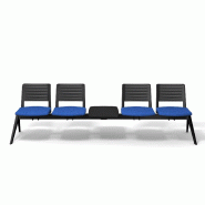 Poutre d'accueil mixte Smash - Sokoa - Bleu, 4 places + 1 tablette