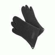 Schneider - Gant de cuisson en silicone, longueur : 385 mm, largeur : 180 mm - noir silicone 310032