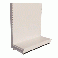 Tête de Gondole Basse 1600 - Blanc - 665, 1000, 1330mm - Normes TUV - Fabrication Européenne Tête de Gondole Basse 1600 - Blanc - 665, 1000, 1330mm - Normes TUV - Fabrication Européenne