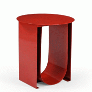 Table de présentation Anniversaire RETIF rond rouge Ø40x45 cm