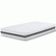 THE WHITE STONE Matelas 120 x 200 à ressorts ensachés | Hauteur 20 cm - blanc multi-matériau EVOLUTION-120X200X20