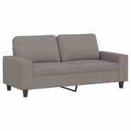 VidaXL Canapé à 2 places Taupe 140 cm Tissu Modèle Flex Urbain - 359398