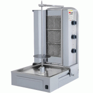 AKSORA - Machine à Kebab Gaz 3 Feux - Moteur Bas - réf. AKS-MKGB-03 - argenté inox AKS-MKGB-03