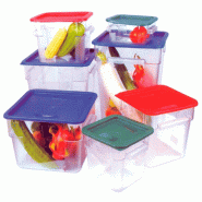 Bac alimentaire 12L 28,5x28,5x21cm transparent