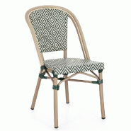 Chaise Silveira verte  45 x 59 x 88 cm - par 8