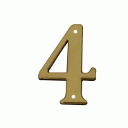 Chiffre à clouer laitonné - 4