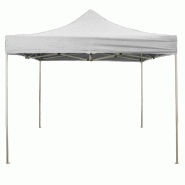 Couverture latérale imperméable blanche de 3x2m avec fenêtre de gazebo pliable de 3x3m - blanc multi-matériau 8053323382874