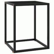 Décoshop26 - Table basse design moderne et contemporaine avec verre et acier 40 x 40 x 50 cm DEC039880 - verre 3000264635670