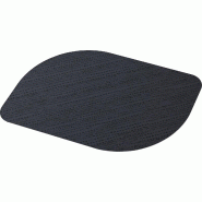 DUNI - Set de table en non-tissé Bio-Dunicel 28x38cm (ovoïdal) Stucco Noir - 5x100 = 500 pièces - noir papier 210316