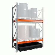 Extension pour rayonnage 22/520 avec bac de rétention PEMD - Pour huiles, fioul, gasoil, produits chimiques - CEMO - 11465 Extension pour rayonnage 22/520 avec bac de rétention PEMD - Pour huiles, fioul, gasoil, produits chimiques - CEMO - 11465