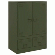 Helloshop26 - Buffet bahut commode armoire meuble de rangement organisateur cuisine salle de séjour salon olive 67 x 39 x 95 cm 02_0036585 - 30002129 Helloshop26 - Buffet bahut commode armoire meuble de rangement organisateur cuisine salle de séjour salon olive 67 x 39 x 95 cm 02_0036585 - 30002129