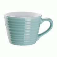 Olympia Lot de 6 tasses à café 230 ml, en porcelaine verte - 3701188096720