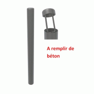 Potelet anti bélier version plane