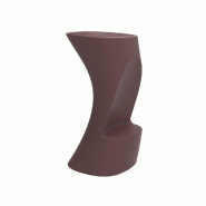 Tabouret haut design in & out NOMA - grenat