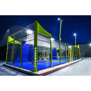 Terrain de padel - Padel BALL - Maille métallique épaisse en fond de court - Dimensions 16m x 6m / 20m x 10m Terrain de padel - Padel BALL - Maille métallique épaisse en fond de court - Dimensions 16m x 6m / 20m x 10m