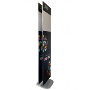 Totem aluminium ajustable pied carré