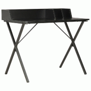 VidaXL Bureau Noir 80x50x84 cm Modèle Atlas Nordique - noir 20276