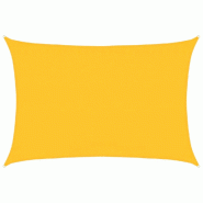 Voile d'ombrage 160g/m² rectangulaire jaune 3,5x4,5 m PEHD Modèle Patio Kappa Prime - 311571