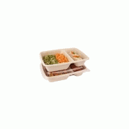 Boite repas pulpe 2 compartiments - SML Food Plastic