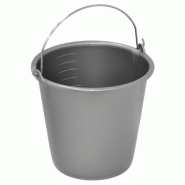 ALUMINIUM ET PLASTIQ Seau ménage 12l anse métal silver - 035-1035672