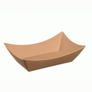 Barquette  PP réemployable LOOP 20,5x13,5x5,7 cm beige foncé - par 60