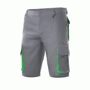 Bermuda multipoches bicolore  gris|lime T.54 Velilla - polyester 8435011466170