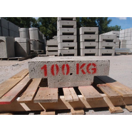 Bloc de béton moulé empilable - Masse béton 100 KG Lestage - REF2190100