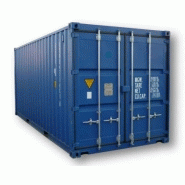 Containers maritimes standards - 20 pieds high cube - Dimensions extérieures et intérieures détaillées
