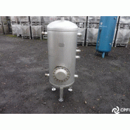 Cuve air comprimé inox 200 L - PS 7 bar, PT 10.5 bar, 6 piquages DN50 Cuve air comprimé inox 200 L - PS 7 bar, PT 10.5 bar, 6 piquages DN50