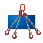 Élingue chaîne 4 brins crochet auto acier 10mm - COMUNELLO - 8120444 - 466289 Élingue chaîne 4 brins crochet auto acier 10mm - COMUNELLO - 8120444 - 466289