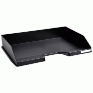 Exacompta Lot de 8 Corbeille COMBO MIDI à l'italienne ECOBlack noir - noir matière synthétique 11714D