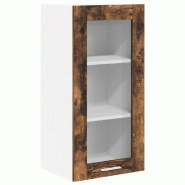 Helloshop26 - Armoire suspendue moderne 40 x 31 x 80 cm grand espace de rangement design contemporain en bois d'ingénierie chêne 02_0053345 - Bois m