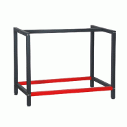 Helloshop26 - Pied établi 100 cm acier anthracite rouge support bureau emballage atelier 16_0002507 - rouge acier 3000052421539