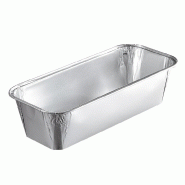 Moule à Cake Aluminium NOVATRAY 870ml  - 230x100x58mm - Plat Cuisson Four Jetable Boulangerie Snacking VAE NovaPac - Lot de 1000 unités - KM870