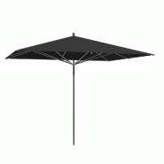 Parasol pour terrasse Pro Moorea rect.300x200cm - armature+toile+housse-noir