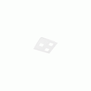 Plafonnier carré en métal blanc, design moderne, 3 lampes GX53, éclairage intérieur élégant et minimaliste, 30 x 30 cm - Perenz - blanc 8008 B