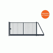 Portail autoporté barreaudage rond - 6000 / 1500 Portail autoporté barreaudage rond - 6000 / 1500