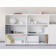 Armoire mi-haute ouverte MDD L80 H113/148 Armoire mi-haute ouverte MDD L80 H113/148