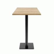 RestooTab - Mange-debout Milan T 50x50cm décor chêne pyla - marron fonte TB-MITFF-5050M-CH.PYL