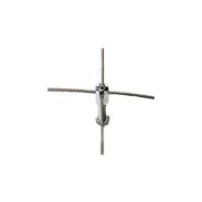 Serre-câble croisé inox 3D M12 - Fixation murale