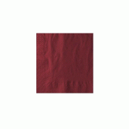 Serviette jetable Bordeaux 2 plis 40x40 cm - 100 pièces - Ecobioshopping - 0605848309966
